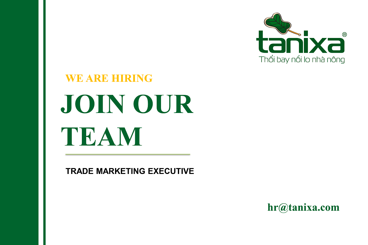 Tanixa tuyển dụng Chuyên viên Trade Marketing